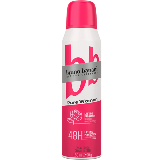Bruno Banani Pure Woman Antitranspirant Deodorant Spray für Frauen 150 ml