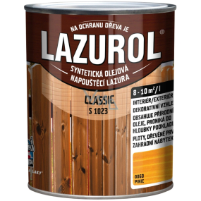 Lazurol Classic S1023 syntetická olejová lazura na dřevo 0060 Pinie 0,75 l Lazurol Classic S1023 syntetická olejová lazura na dřevo 0060 Pinie 0,75 l