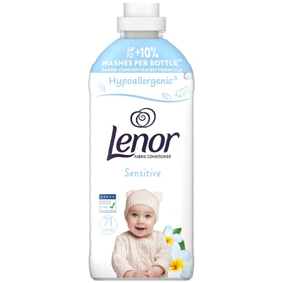 Lenor Sensitive koncentrovaná aviváž pro citlivou pokožku, 71 dávek, 1491 ml