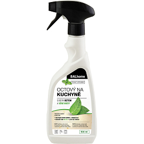 Balhome Essigreiniger für Küchen mit Minzduft 500 ml, Sprühflasche