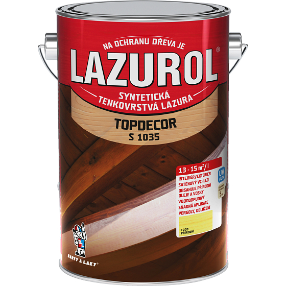 Lazurol Topdecor S1035 dünnschichtige Holzlasur T000 natürlich, 4,5 l