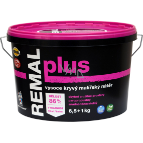 REMAL Plus vysoce kryvá barva na zeď, 6,5+1 kg REMAL Plus vysoce kryvá barva na zeď, 6,5+1 kg