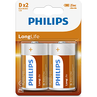Batterien Philips Longlife 2 Stück D R20 mono 1,5V