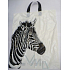 Presse Plastiktüte 47 x 38 cm weiß mit Zebragriff 1 Stück