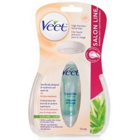 Veet Gesichtswachs Aloe Vera ideal für Augenbrauen und Oberlippe 15 ml