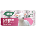 Dieser Ellegance Pink Decor Toilettenpapier 150 Blätter 3-lagig 8 Stück