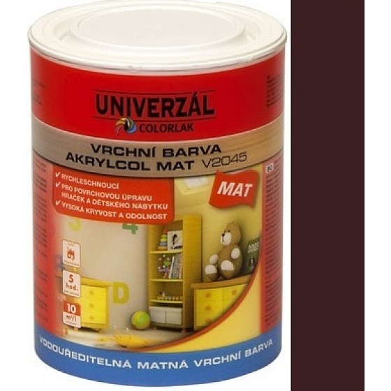 Colorlak Akrylcol Mat V2045 wasserbasierte matte Deckschicht Palisander 0,6 l