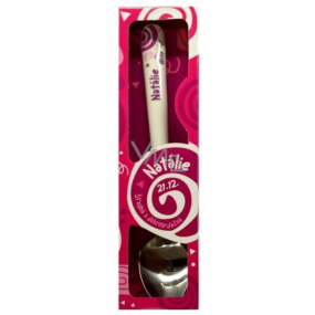 Nekupto Twister Löffel namens Natalie pink 16 cm