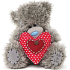 Ich zu dir Teddybär mit einem Herzen 17 cm