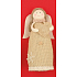 Engel Jute Herz stehend 18 cm