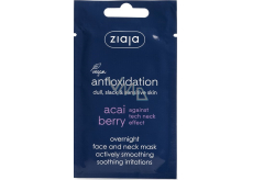Ziaja Acai Berry glättende Nachtmaske für Gesicht und Hals 7 ml