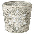Yankee Candle Twinkling Snowflake Kerzenhalter für Votivkerze 8 x 8 cm