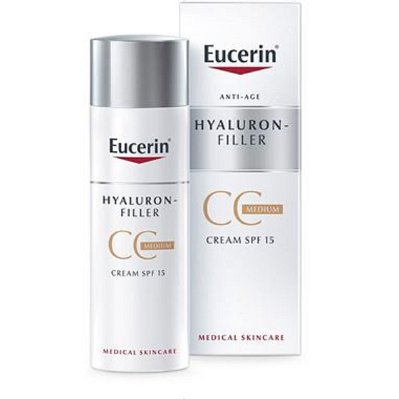Eucerin Hyaluron-Filler SPF15 CC Anti-Falten-Tagescreme 02 Medium 50 ml