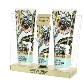 Vivian Grey Wild Flowers Luxus-Körperlotion 100 ml + Duschgel 100 ml + Handcreme 30 ml, Kosmetikset Vivian Grey Wild Flowers Luxus-Körperlotion 100 ml + Duschgel 100 ml + Handcreme 30 ml, Kosmetikset