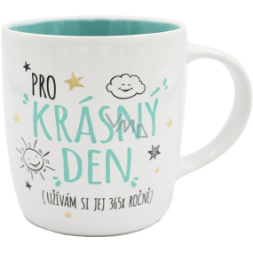 Nekupto Gift Center Keramikbecher Für einen schönen Tag 350 ml