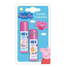 Peppa Pig - Piggy Pepa Lippenbalsam Erdbeere und Vanille 2 x 4,2 g