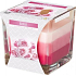 Bispol Rose - Rose dreifarbiges Duftkerzenglas, Brenndauer 32 Stunden 170 g