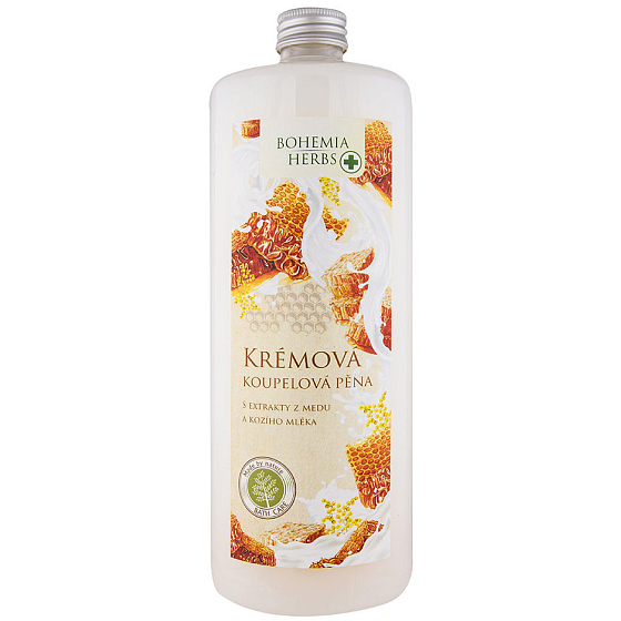 Bohemia Gifts Honig und Ziegenmilchcreme Badeschaum 1 l