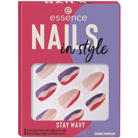 Essence Nails In Style Kunstnägel 13 Stay Wavy 12 Stück