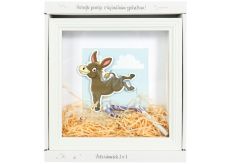 Albi Fotorahmen für Geld 2in1 Esel 23 x 23 x 5,5 cm