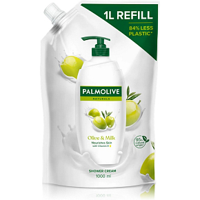 Palmolive Naturals Duschgel Olive & Milk Nachfüllpackung, 1.000 ml