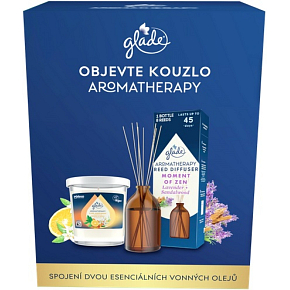 Glade Aromatherapy Geschenkeset (Kerze 170 g + Duftstäbchen 80 ml)