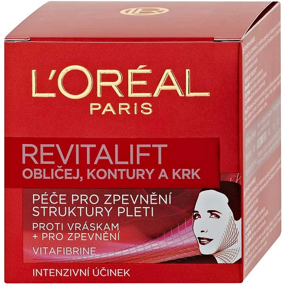 Loreal Revitalift Tagescreme für Gesicht, Kontur und Hals 50 ml
