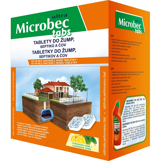 Bros - Microbec Ultra Tabs Tabletten für Senkgruben, Klärgruben und Kühe 16 x 20 g