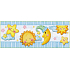 Wandaufkleber listel Nachthimmel 48 x 15,5 cm 3 Stück