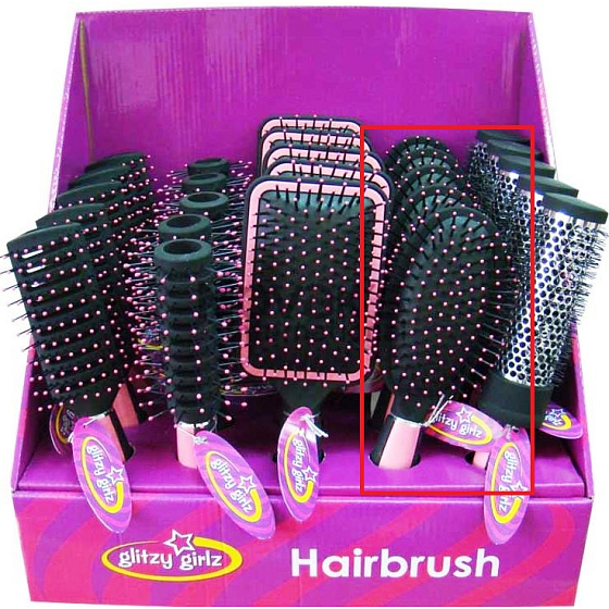 Glitzernde Girlz Haarbürste großes Oval