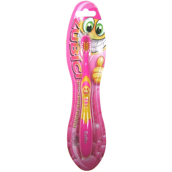Nekupto Zubíci Zahnbürste für Kinder namens Katka soft 1 Stück