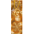 Nekupto Geschenkpapiertüte 33 x 10 x 9 cm Orange mit Schneeflocken 743 01 WKLH