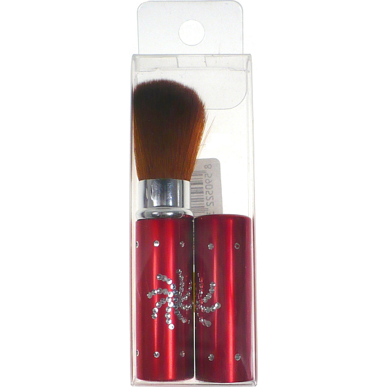 Kosmetikpinsel für Puder mit Kappe in verschiedenen Farben 8,5 cm