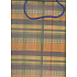 Nekupto Geschenkpapiertüte 36,5 x 28 x 10 cm Orange-Braun-Grün kariert, 341 KCL