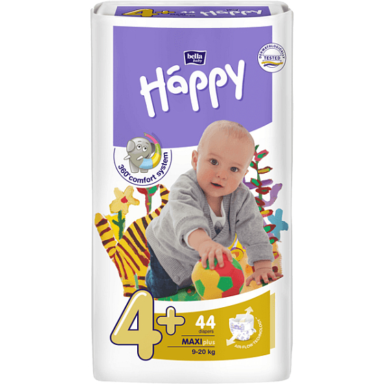 Bella Happy 4+ Maxi Plus 9-20 kg Windelhöschen 44 Stück