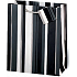 BSB Luxus Geschenk Papiertüte 36 x 26 x 14 cm Schwarz-Weiß-Streifen LDT 253-A4