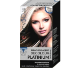 Professionelle Haarpflege Destiny 5D Decolour Platinium weißer Platin-Textmarker für Haare 40 g + 80 ml