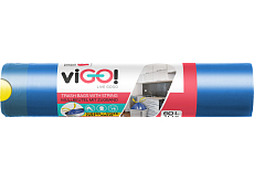 viGO Müllsäcke, ausziehbar, 13 µ, 60 × 70 cm, 60 l, 10 Stk