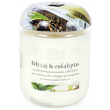 Heart & Home Weißer Tee und Eukalyptus Soja-Duftkerzenmedium brennt bis zu 30 Stunden 110 g
