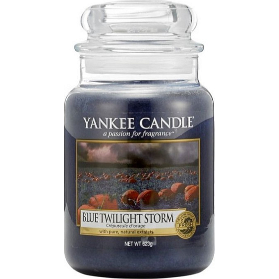 Yankee Candle Blue Twilight Storm - Dämmerung vor dem Sturm Duftkerze Klassisches großes Glas 623 g