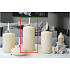 Lima Eis Pastell Kerze Creme Zylinder 60 x 120 mm 1 Stück