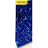 Nekupto Geschenk Papiertüte Hologramm für Flasche 33 x 10 x 9 cm Blau 122 40 THLH