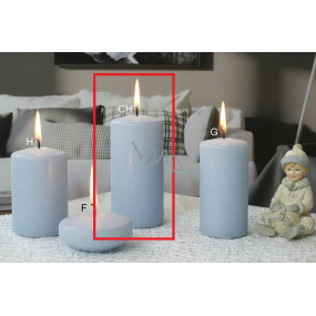 Lima Eispastell Kerze hellblauer Zylinder 60 x 120 mm 1 Stück