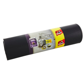 Fino Bautaschen Müllsäcke schwarz, 70 µ, 300 Liter, 135 x 146 cm, 6 Stück