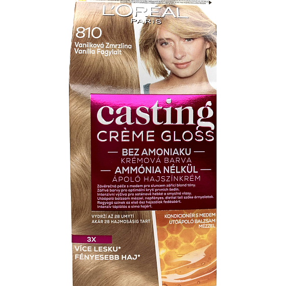 Loreal Paris Casting Creme Glanzcreme Haarfarbe 810 Vanilleeis
