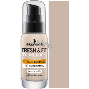 Essence Fresh & Fit flüssiges Make-up mit Vitaminkomplex 05 Fresh Porcelaine 30 ml