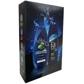 Schauma Men Haarshampoo 250 ml + Fa Sport 2in1 Duschgel und Shampoo 250 ml, Kosmetikset für Männer