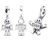 Charms Sterling Silber 925 Bester Freund Roboter Bot, Anhänger Armband, Freundschaft