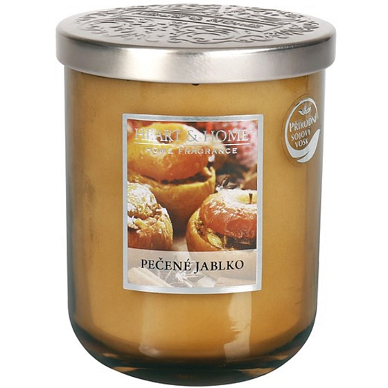 Heart & Home Baked Apple Soja-Duftkerze groß brennt bis zu 75 Stunden 320 g