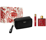Versace Eros Flame parfémovaná voda 100 ml + cestovní sprej 10 ml + kosmetická taška, dárková sada pro muže